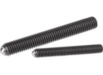 KIPP K0383.10880 BALL-END THRUST SCREW WITHOUT HEAD FORM:A BALL STEEL M08 L=812 CARBON STEEL COMP:BALL-BEARING STEEL