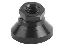 KIPP K0395.3A6 SWIVEL FOOT D1=5/8-11 D=50 H=32 FORM:B STAINLESS STEEL COMP:STAINLESS STEEL