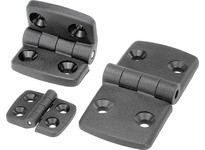 KIPP K0435.502833 HINGE 106X48 THERMOPLASTIC BLACK COMP:STAINLESS STEEL A1=275 A2=325 A3=485 A4=575
