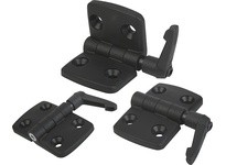 KIPP K0436.301818 HINGE W. CLAMP FUNCTION 59X48 THERMOPLASTIC BLACK COMP:STEEL A1=175 A2=175 A3=295 A4=295