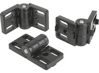 KIPP K0441.40202008 HINGE W. OBLONG HOLES 80X40 ZINC BLACK | YarinInd