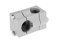 KIPP K0472.52D2D2 TUBE CLAMP 4-WAY FLAT ALUMINUM SQUARE COMP:STEEL A=1.5 B=1.5