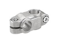 KIPP K0472.54030 TUBE CLAMP 4-WAY FLAT FORM:B ALUMINUM FOR RND. TUBES COMP:STEEL A=4017 B=301