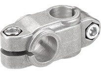 KIPP K0472.5CRCS TUBE CLAMP 4-WAY FLAT ALUMINUM COMP:STEEL A=1 B=0.75