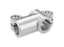 KIPP K0475.52525 TUBE CLAMP 3-WAY FLAT FORM:A ALUMINUM FOR RND. TUBES COMP:STEEL A=251 B=251