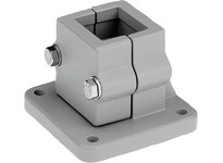 KIPP K0478.5240 TUBE CLAMP W. FOOT ALUMINUM FOR SQUARE TUBES COMP:STEEL A=404