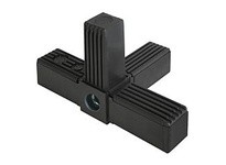 KIPP K0624.125151210 CONNECTOR 4-WAY WITH TAPPED BUSH A=25 L=122 POLYAMIDE COMP:STEEL