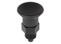KIPP K0631.15410 INDEXING PLUNGER SIZE:4 D1=M20X15 D=10 FORM:A WO. GROOVE WITHOUT LOCKNUT SHORT VERSION STAINLESS STEEL