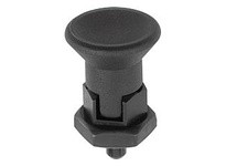 KIPP K0631.18206A5 INDEXING PLUNGER SIZE:2 D1=1/2-13 D=6 FORM:D WITH LOCKING SLOT WITH LOCKNUT SHORT VERSION STAINLESS STEEL NOT