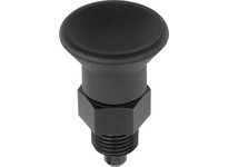 KIPP K0631.5308 INDEXING PLUNGER SIZE:3 D1=M16X15 D=8 FORM:A WO. GROOVE WITHOUT LOCKNUT SHORT VERSION STEEL HARDENED