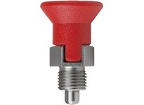 KIPP K0631.720684 INDEXING PLUNGER SIZE:2 D1=M12X15 D=6 FORM:C WITH LOCKING SLOT WITHOUT LOCKNUT SHORT VERSION STEEL HARDENED