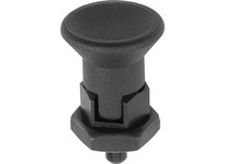 KIPP K0631.8308A6 INDEXING PLUNGER SIZE:3 D1=5/8-11 D=8 FORM:D WITH LOCKING SLOT WITH LOCKNUT SHORT VERSION STEEL HARDENED