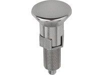 KIPP K0632.003410A7 INDEXING PLUNGER SIZE:4 D1=3/4-10 D=10 FORM:C WITH LOCKING SLOT WITHOUT LOCKNUT STAINLESS STEEL HARDENED