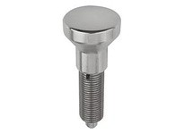 KIPP K0634.111412 INDEXING PLUNGER WO. GROOVE SIZE:4 D1=M20X15 FORM:G STAINLESS STEEL COMP:STAINLESS STEEL