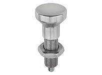 KIPP K0634.112412AO INDEXING PLUNGER WO. GROOVE SIZE:4 D1=3/4-16 FORM:H STAINLESS STEEL COMP:STAINLESS STEEL