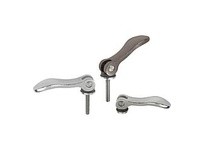 KIPP K0645.05413A0X40 CAM LEVER SIZE:0 10-24X40 A=523 B=18 STAINLESS STEEL 1.4308 BLASTED COMP:STAINLESS STEEL