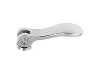 KIPP K0645.15413A2 CAM LEVER SIZE:1 D=1/4-20 A=704 B=215 STAINLESS STEEL 1.4308 BLASTED COMP:STAINLESS STEEL