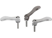 KIPP K0647.0541305X20 CAM LEVER ADJUSTABLE SIZE:0 M05X20 A=523 B=18 STAINLESS STEEL BLASTED COMP:STAINLESS STEEL