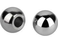 KIPP K0650.320053 BALL KNOB DIN319 D1=20 D=8 FORM:K REAMED HOLE STAINLESS STEEL 1.4305 POLISHED
