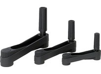 KIPP K0659.31CO CRANK HANDLE SIZE:1 REAMED HOLE D2=0375 A=80 H=858 THERMOPLASTIC REVOLVING COMP:THERMOPLASTIC