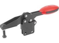 KIPP K0661.012001 TOGGLE CLAMP HORIZONTAL STANDARD VERTICAL FOOT F1=2400 ADJUSTABLE CLAMPING SPIND M12X70 STEEL