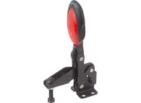 KIPP K0662.010101 TOGGLE CLAMP VERTICAL WITH SAFETY LOCK HORIZONTAL FOOT STEEL NITROCARB+OXIDIZED COMP:POLYAMIDE