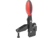 KIPP K0663.008000 TOGGLE CLAMP VERTICAL STANDARD VERTICAL FOOT F1=2000 ADJUSTABLE CLAMPING SPIND M08X45 STEEL