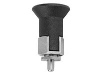 KIPP K0735.33206 INDEXING PLUNGER SIZE:2 D1=M10X1 D=6 FORM:C WITH LOCKING SLOT WITHOUT LOCKNUT FOR THIN WALLED PARTS STEEL