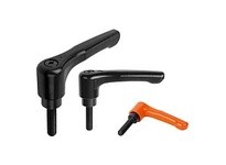 KIPP K0737.2062X45 Adjustable Handle Flat Size: 2 M06x45 Zinc Orange | YarinInd