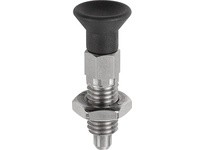 KIPP K0747.13308120 INDEXING PLUNGER ECO SIZE:3 D1=M12 D=8 FORM:C WITH LOCKING SLOT WITHOUT LOCKNUT STAINLESS STEEL NOT HARDENED