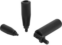 KIPP K0775.08250690 CYLINDER GRIP FOLD-DOWN D=M08 FORM:A THERMOPLASTIC COMP:STEEL