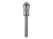 KIPP K0790.012112080 BALL LOCK PIN WITH RECESSED GRIP FORM:A D1=12 L=80 L1=99 L5=899 STAINLESS STEEL 1.4542 HIGH SHEAR