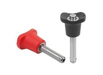 KIPP K0792.014612045 BALL LOCK PIN WITH MUSHROOM GRIP D1=12 L=45 L1=99 L5=549 STAINLESS STEEL 1.4542 HIGH SHEAR STRENGTH