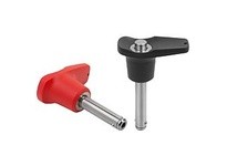 KIPP K0792.114712070 BALL LOCK PIN WITH L-GRIP D1=12 L=70 L1=99 L5=799 STAINLESS STEEL 1.4542 HIGH SHEAR STRENGTH