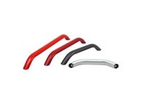 KIPP K0795.400081 TUBULAR HANDLE ROUND ALUMINUM BLACK POWDER-COATED A=400