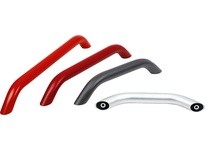 KIPP K0796.250081 TUBULAR HANDLE OVAL ALUMINUM BLACK POWDER-COATED A=250