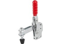 KIPP K1246.01000 TOGGLE CLAMP VERTICAL FOOT MINI F2=1000 ADJUSTABLE CLAMPING SPIND M05X40 STEEL ELECTRO ZINC-PLATED