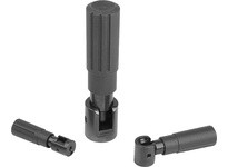 KIPP K1469.408 CYLINDER GRIP FOLD-DOWN SIZE:4 D=M08 L=70 L1=83 THERMOPLASTIC COMP:STEEL
