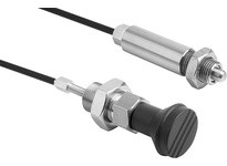 KIPP K1502.02412X5000 INDEXING PLUNGER WITH REMOTE ACTUATION SIZE:4 FORM:K WITH LOCKNUT D=12 D1=M20X15 L=5000 STAINLESS STEEL