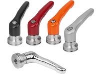 KIPP K1626.5121 Adjustable Handle with Clamp Force | Zinc Black Satin