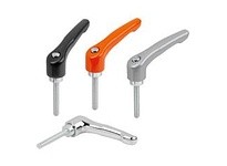 KIPP K1659.3081X30 ADJUSTABLE HANDLE SIZE:3 M08X30 ZINC BLACK SATIN POWDER COATED COMP:STEEL TRIVALENT BLUE PASSIVATED