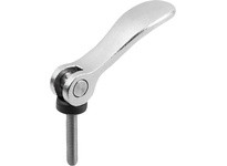 KIPP K2121.1512005X40 Cam Lever Size 1 M05X40 A=70.4 B=21.5 Stainless Steel Electropolished Comp: Stainless Steel