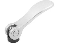 KIPP K2121.1512306 Cam Lever Size 1 D=M06 A=70.4 B=21.5 Stainless Steel Blasted Comp: Stainless Steel