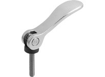 KIPP K2126.05120A0X40 Cam Lever Adjustable Size 0 10-24X40 A=52.3 B=18 Stainless Steel Electropolished Comp: Stainless Steel