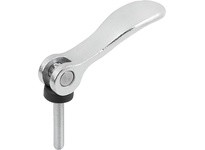KIPP K2128.2502208X30 Cam Lever Adjustable Size 2 M08X30 A=96 B=33.3 Steel Trivalent Blue Passivated Comp: Steel