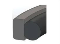 Dichtomatik K30-205X184X8.1 Piston Seal PTFE Square Cap Piston Seal With NBR 70 Duro O-Ring Metric