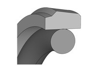 Dichtomatik K31-290X266X8.1 Piston Seal | High-Quality Bronze Filled PTFE