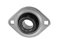 AMI KHPFL206-20 1-1/4 Narrow Eccentric Collar Pressed Narrow/ 2-Bolt Pressed Steel Flange Unit