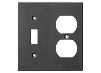 Hubbell Wiring KP18BK FACEPLT KP SER 2 GANG TOG/DUP BLK