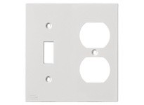 Hubbell Wiring KP18W FACEPLT KP SER 2 GANG TOG/DUP WHT